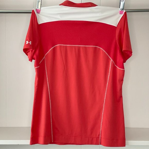 Under Armour Women's Golf Polo | Large | Organge - Picture 2 of 4